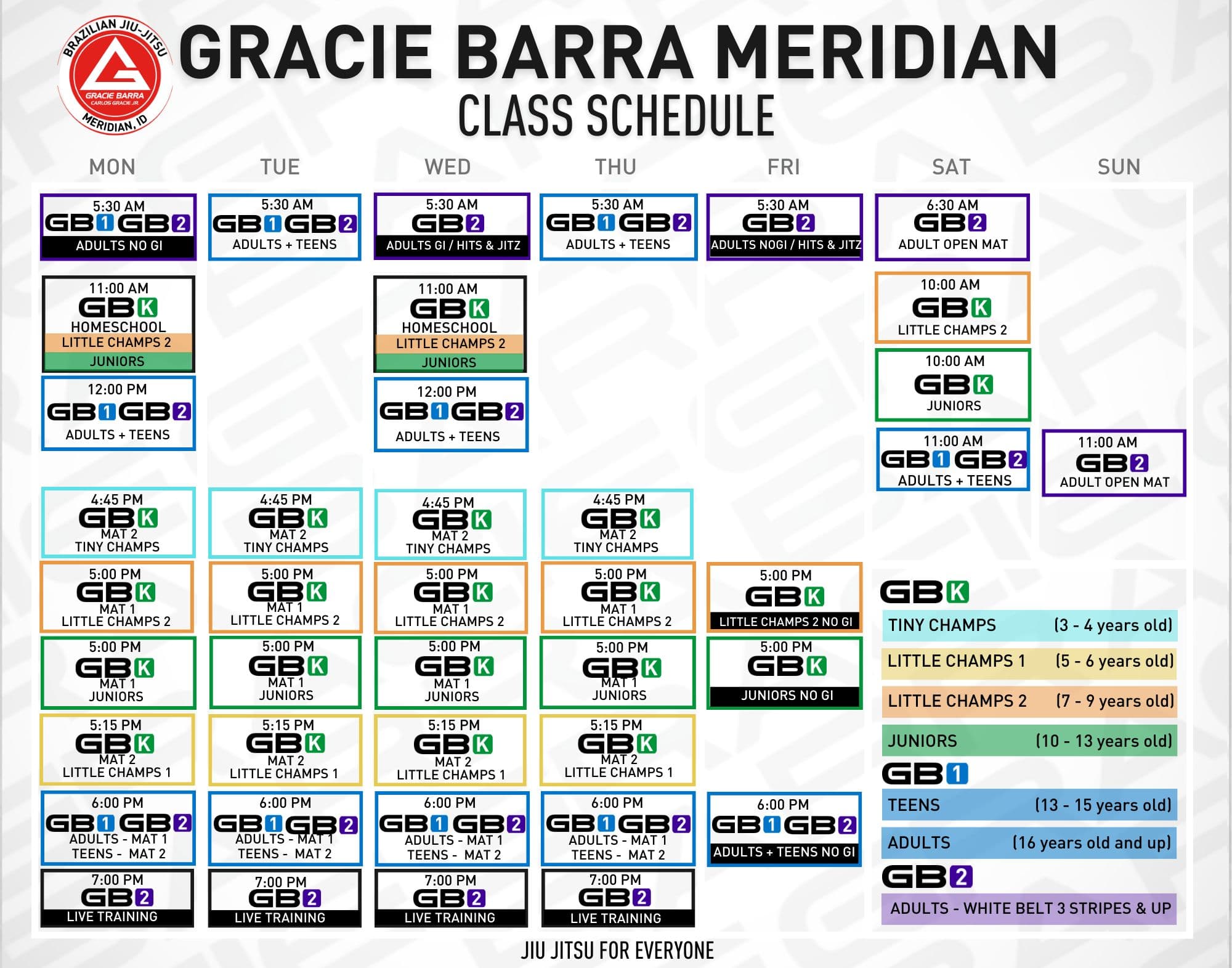 Main image of Gracie Barra Meridian Brazilian Jiu Jitsu and Self Defense