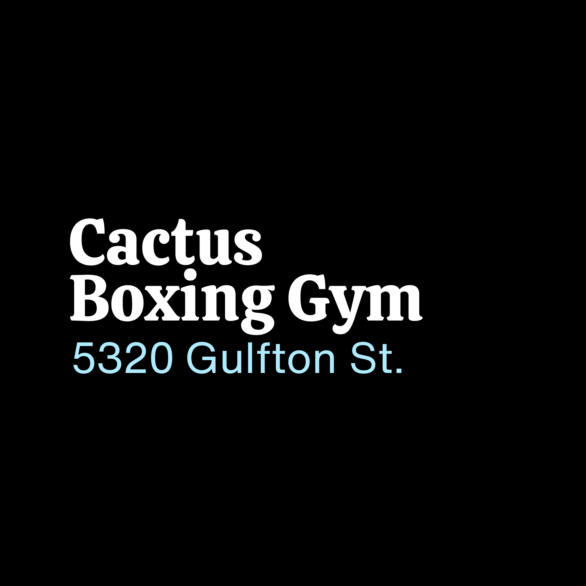 Cactus Boxing Gym logo