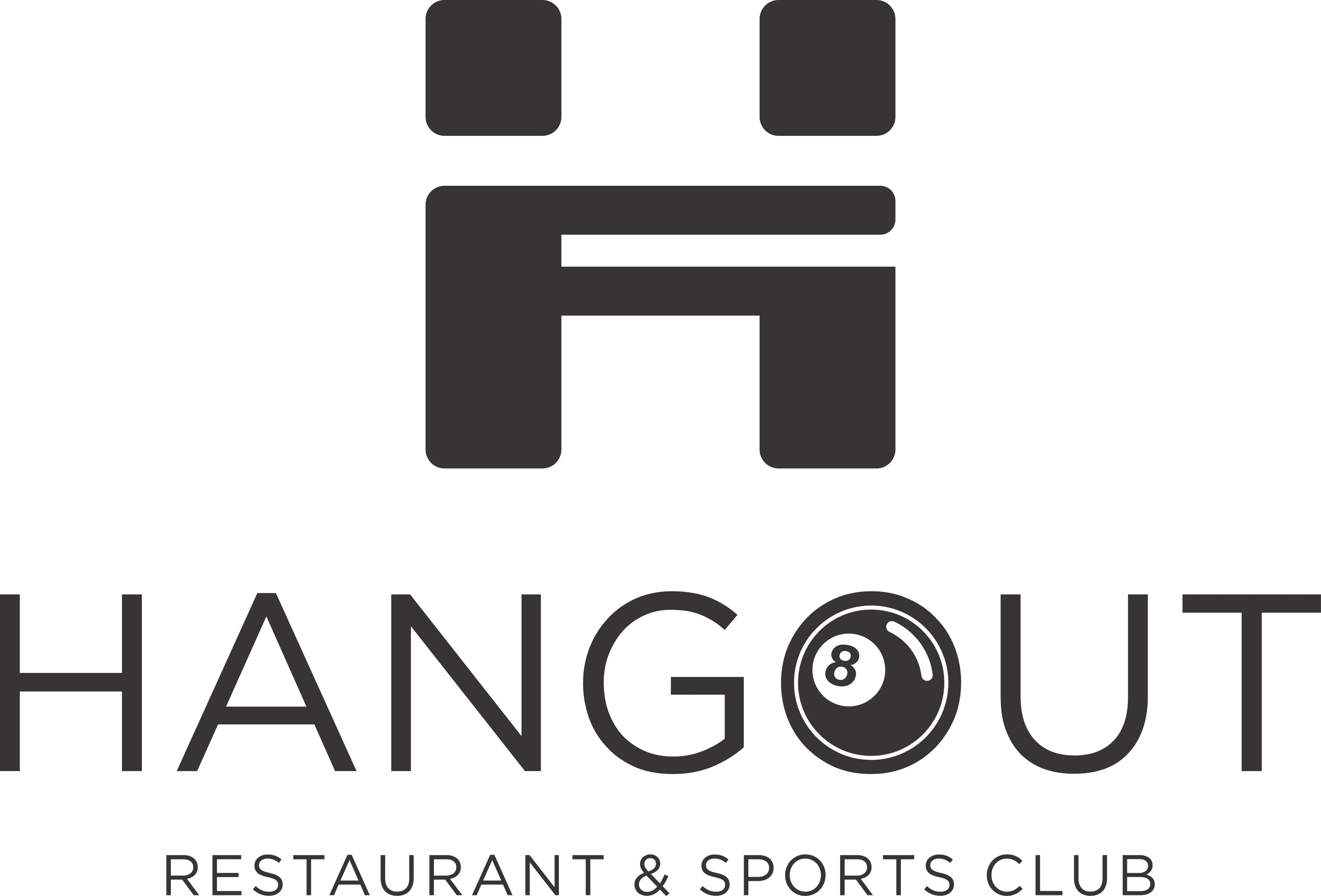 Hangout Restaurant & Sports Club logo