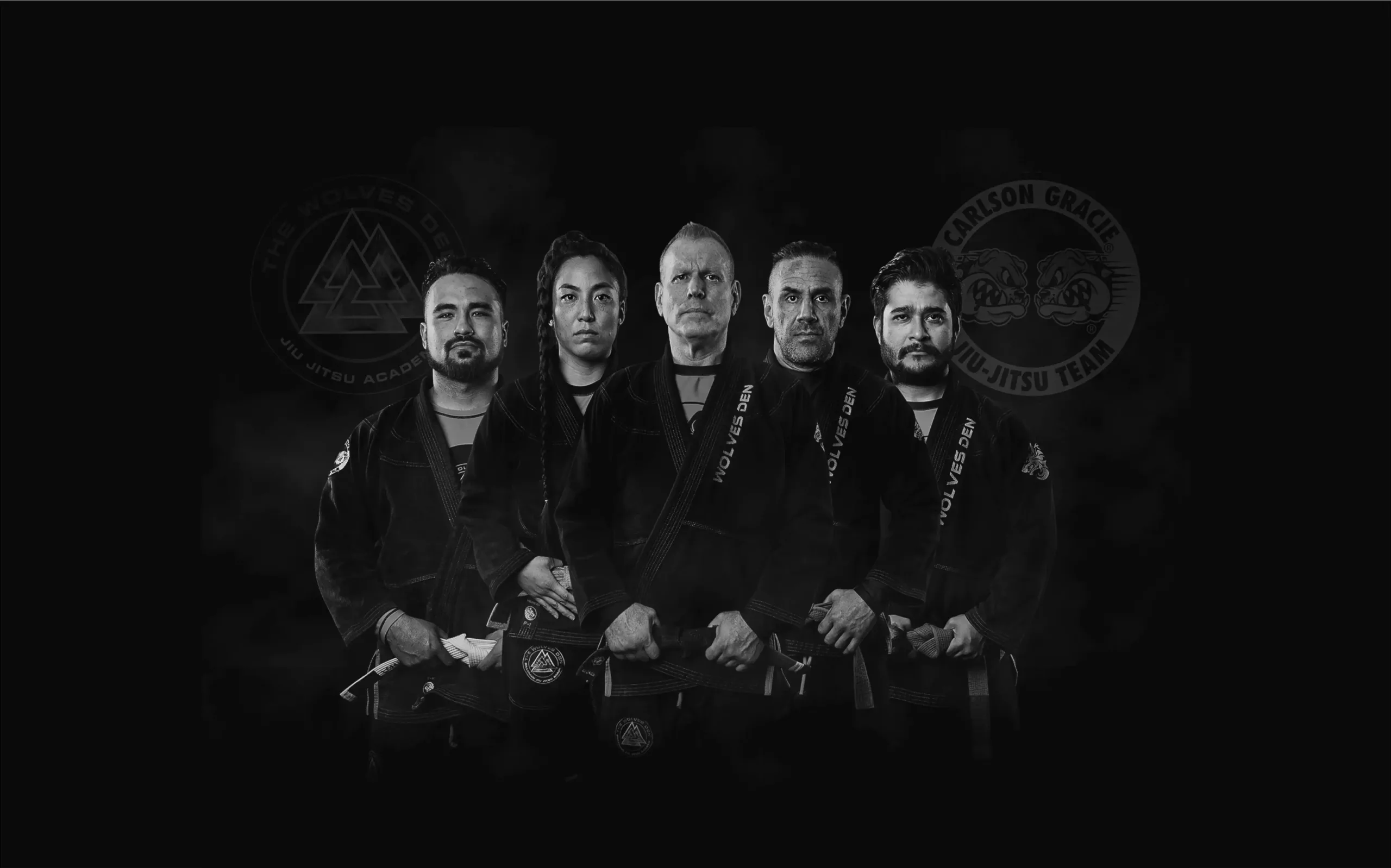 The Wolves Den Carlson Gracie South Gate logo